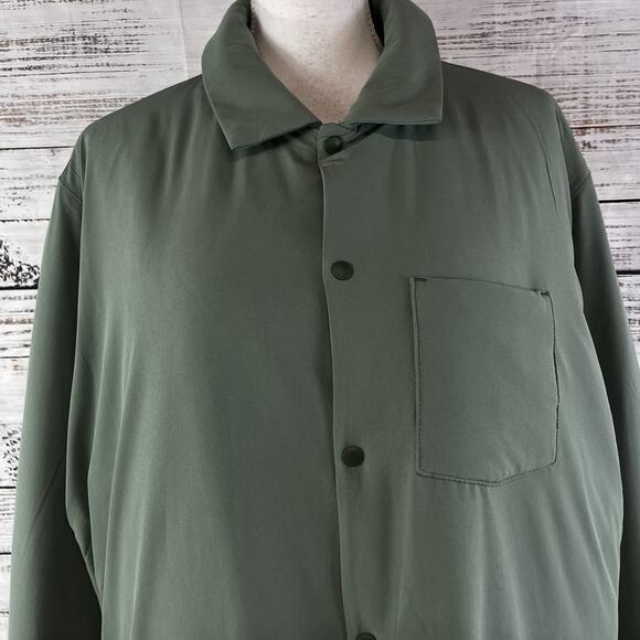 Mens Vineyard Vines Marine Air Shirt Jacket Coat size Extra Large Olive Green - Picture 5 of 12
